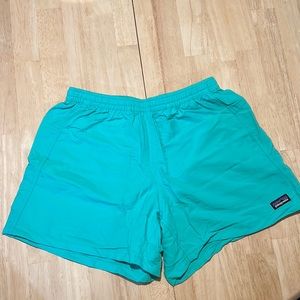 Women’s Patagonia Baggies Shorts Light Aqua Size S
